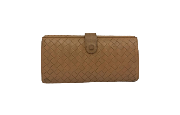 Bottega Veneta Nude Long Wallet-wallet-Bottega Veneta-The Closet Egypt