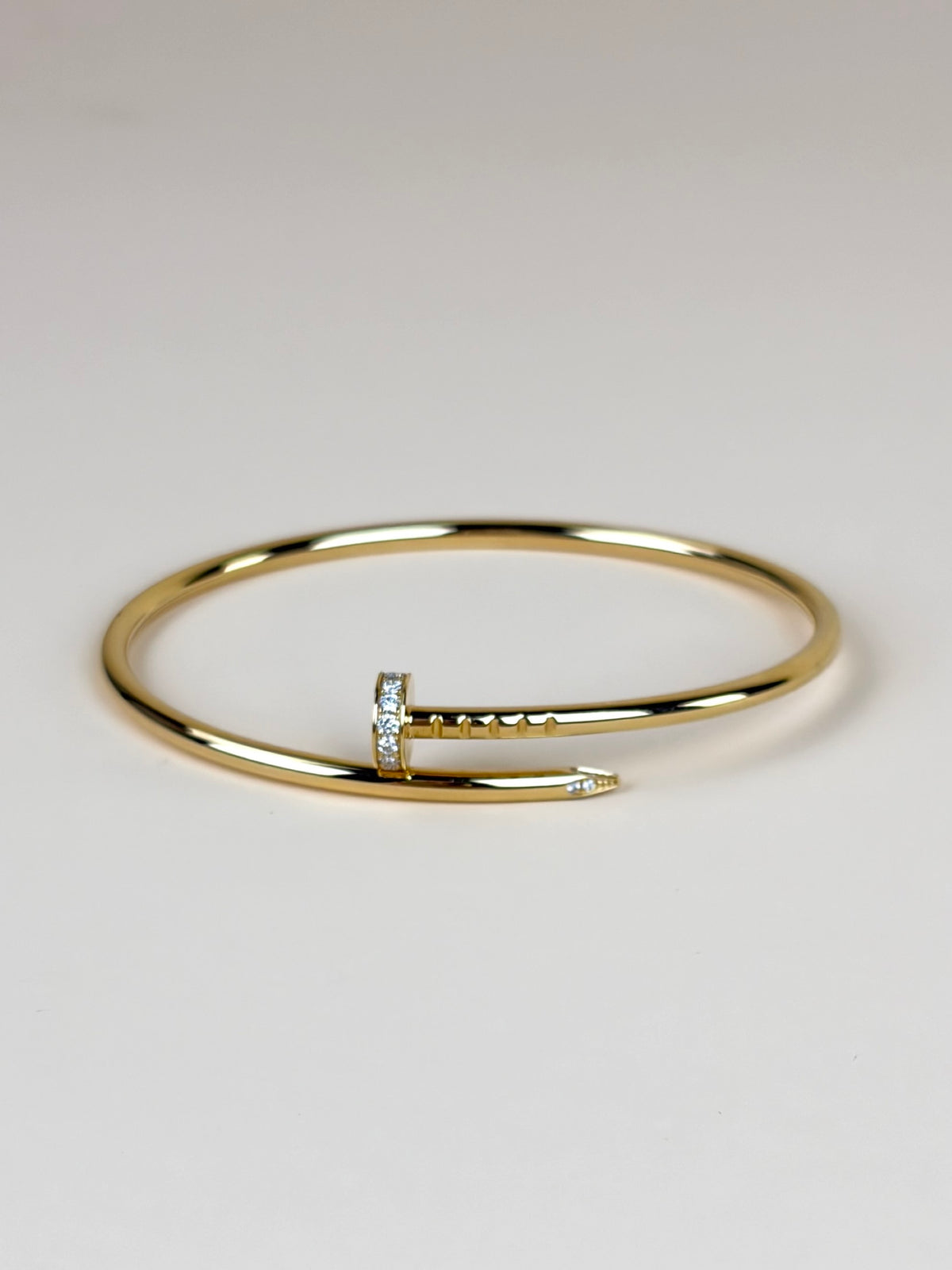 Cartier 18K Yellow Gold and diamonds Model Juste Un Clou Bracelet