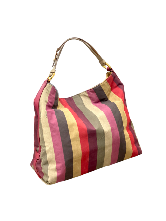 Fendi Multicolor Hobo Colorful Striped Large Bag-handbag-Fendi-The Closet Egypt