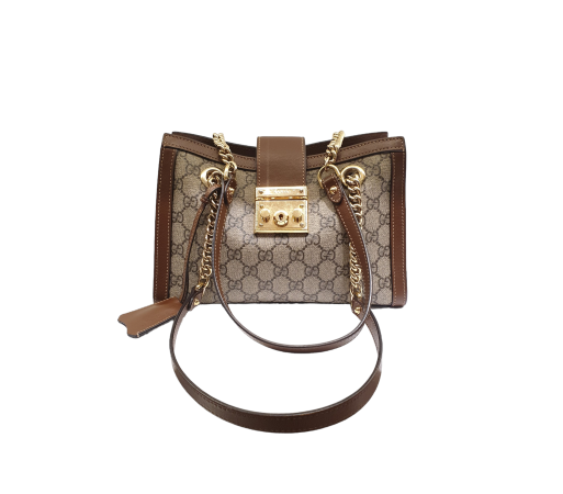 Gucci Bicolor GG Supreme Padlock Shoulder Bag-handbag-Gucci-The Closet Egypt