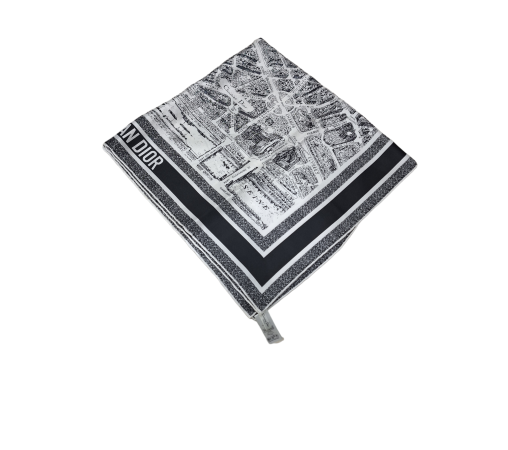 Christian Dior Bicolor Square Scarf-Scarf-Christian Dior-The Closet Egypt