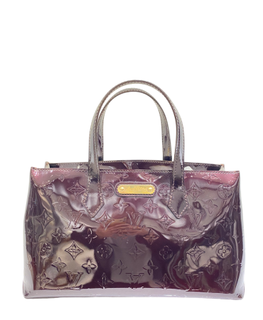 Louis Vuitton Burgundy Monogram Vernis Wilshire Tote Bag-handbag-Louis Vuitton-The Closet Egypt