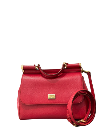Dolce & Gabbana Red Medium Sicily Bag