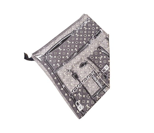 Louis Vuitton Tricolor Monogram Denim Square Jacquard Scarf-Scarf-Louis Vuitton-The Closet Egypt