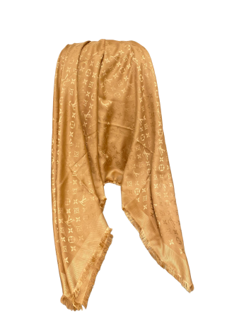 Louis Vuitton Camel Monogram Scarf-Scarf-Louis Vuitton-The Closet Egypt