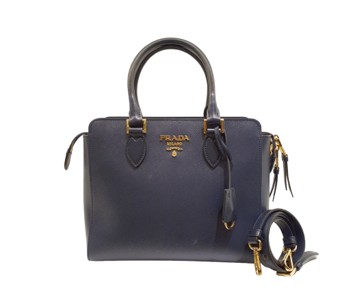 Prada Dark Blue Tote Bag-handbag-Prada-The Closet Egypt