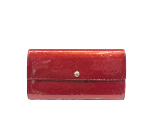 Louis Vuitton Red Monogram Vernis Sarah Wallet-wallet-Louis Vuitton-The Closet Egypt