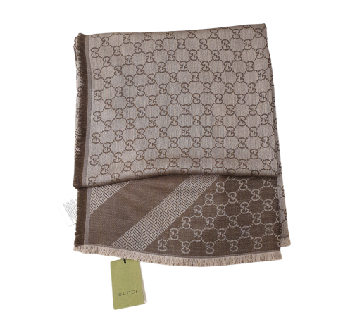 Gucci Dark Brown Scarf-Scarf-Gucci-The Closet Egypt