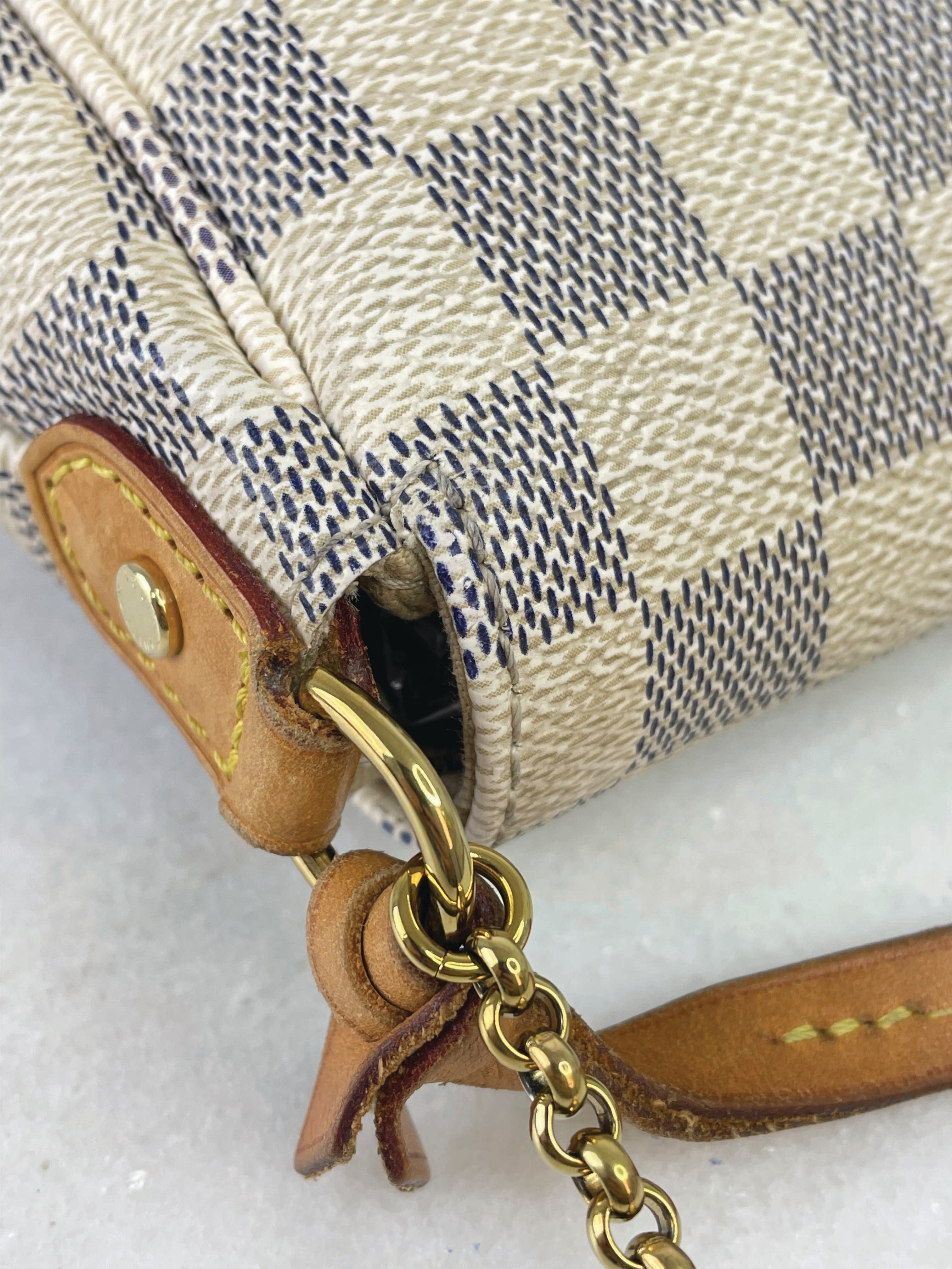 Louis Vuitton Damier Azur Favorite MM Chain Bag W/ Strap