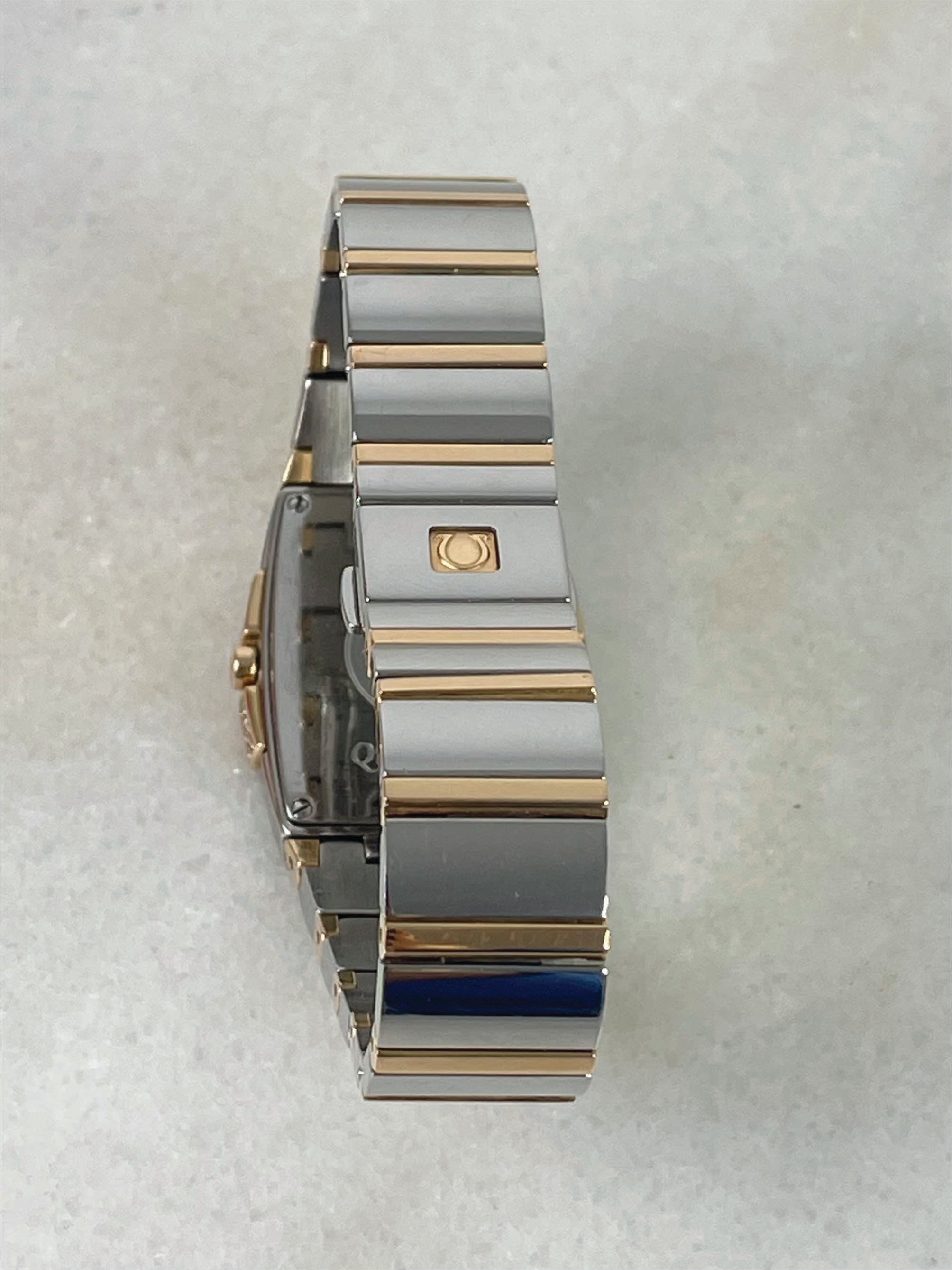 Omega Yellow Gold Diamond Constellation Quadrella Watch