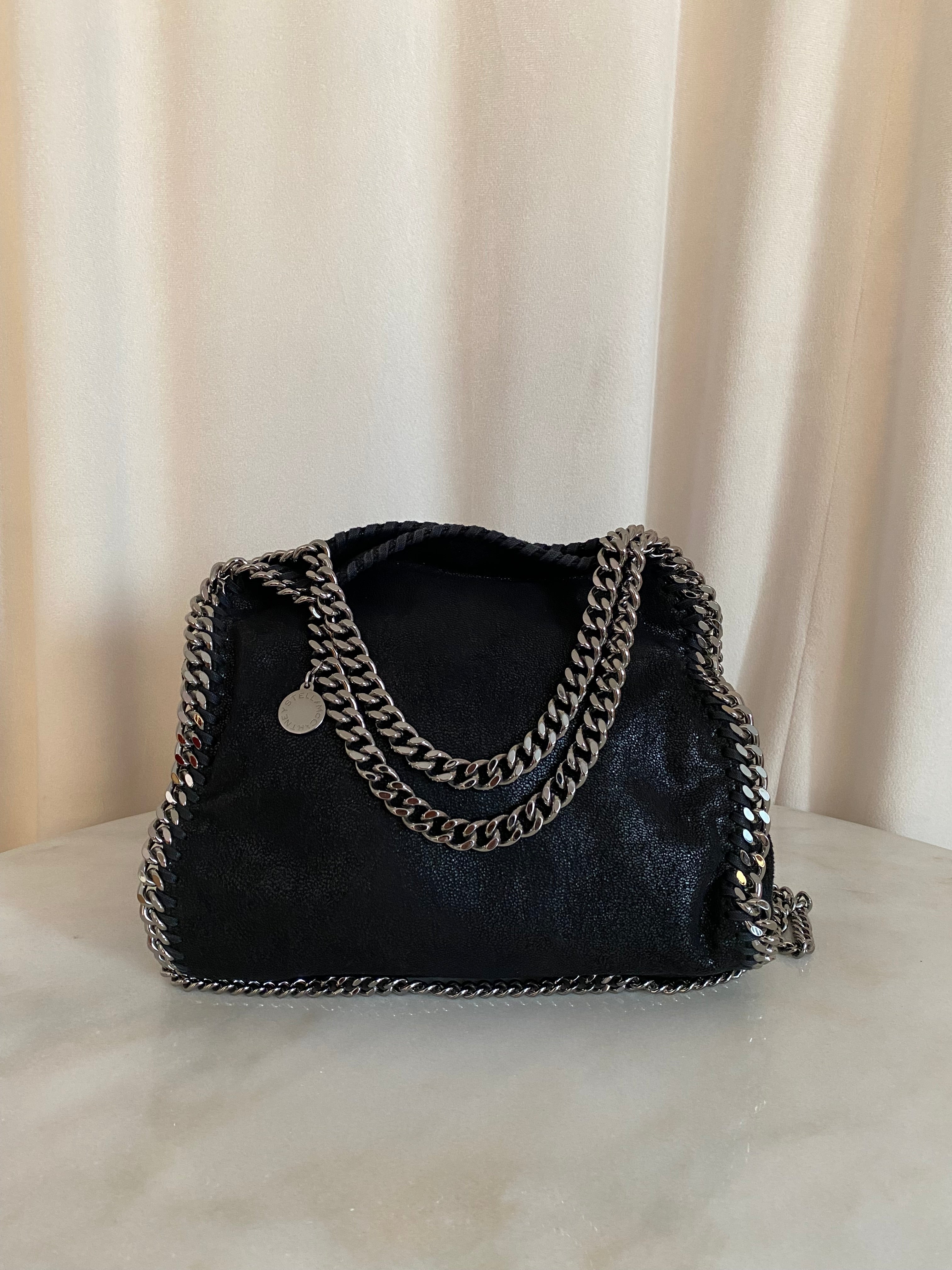Stella Mccartney Black Falabella Mini Bag-handbag-Stella Mccartney-The Closet Egypt