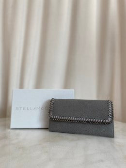 Stella Mccartney Grey Continental Falabella Long Wallet-wallet-Stella Mccartney-The Closet Egypt