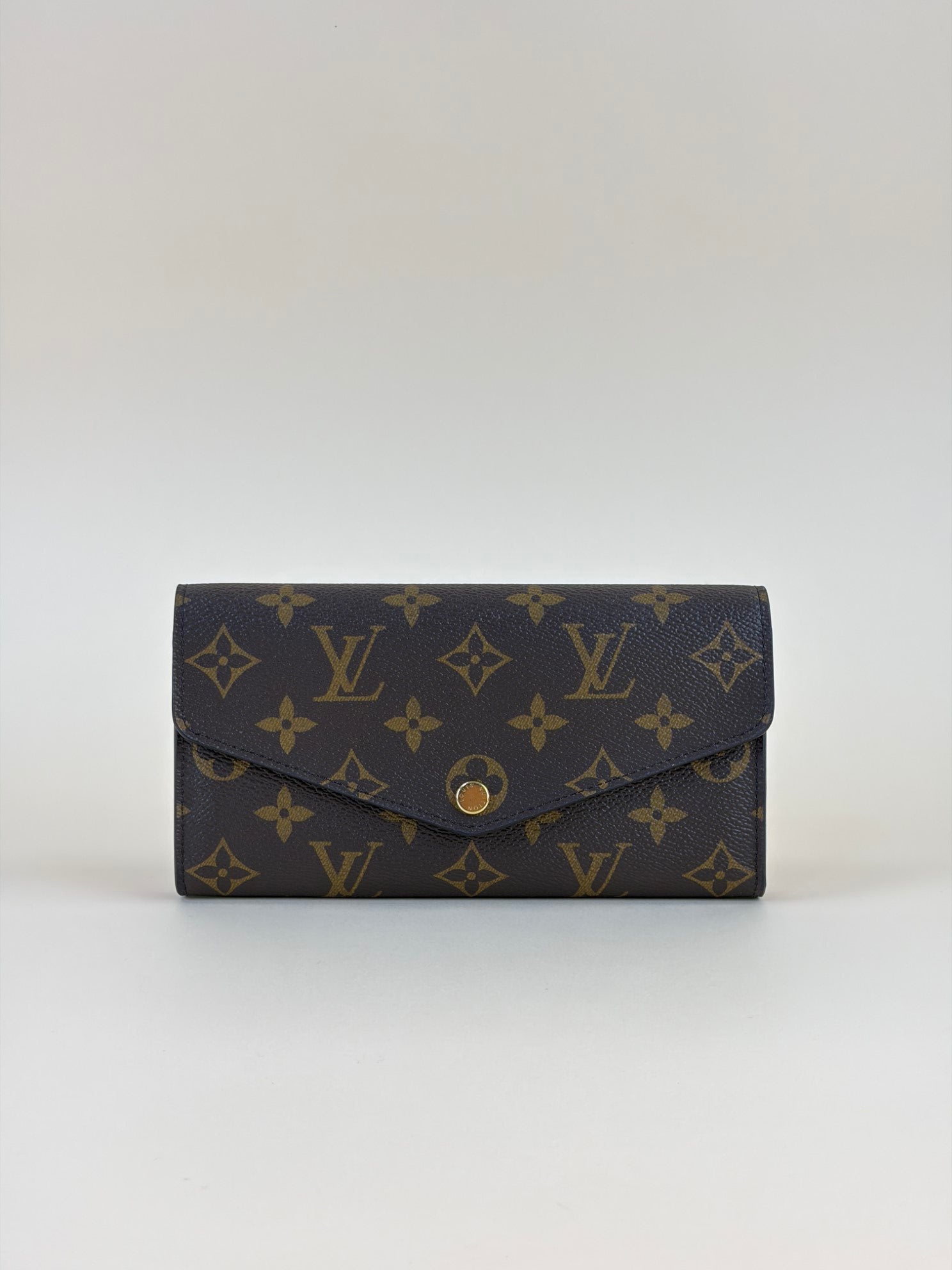 Louis Vuitton Monogram Red Sarah Flap Long Wallet
