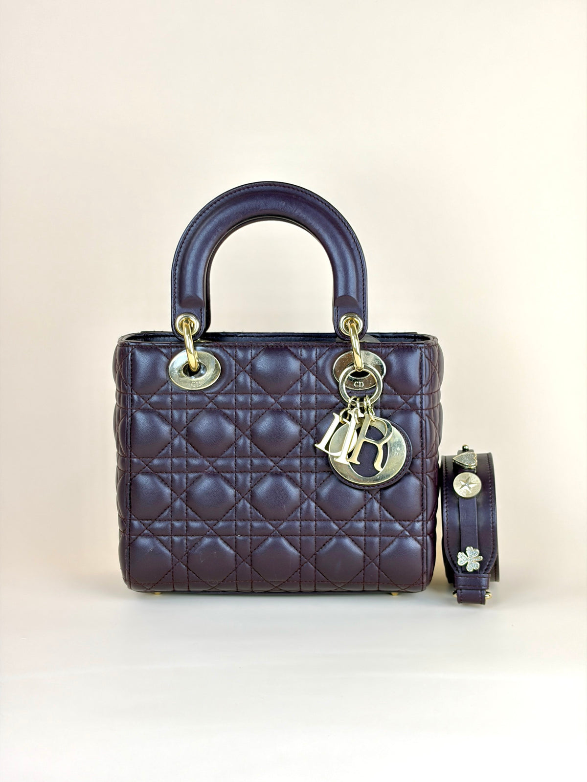 Christian Dior burgundy lady Dior small