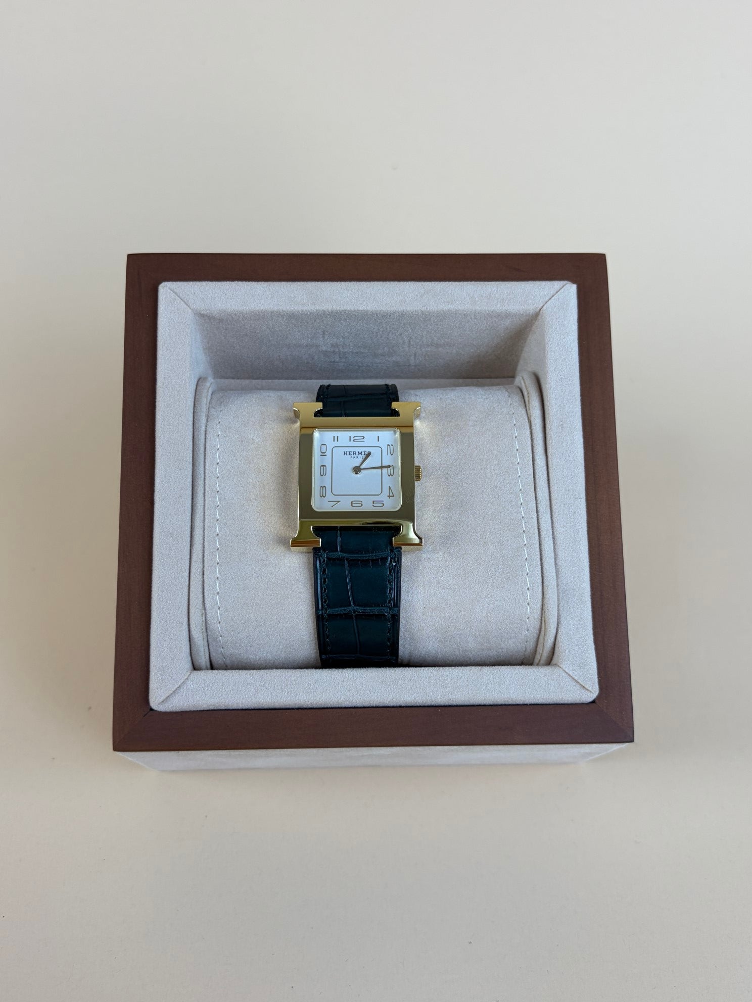 Hermes Gold Heure H Watch