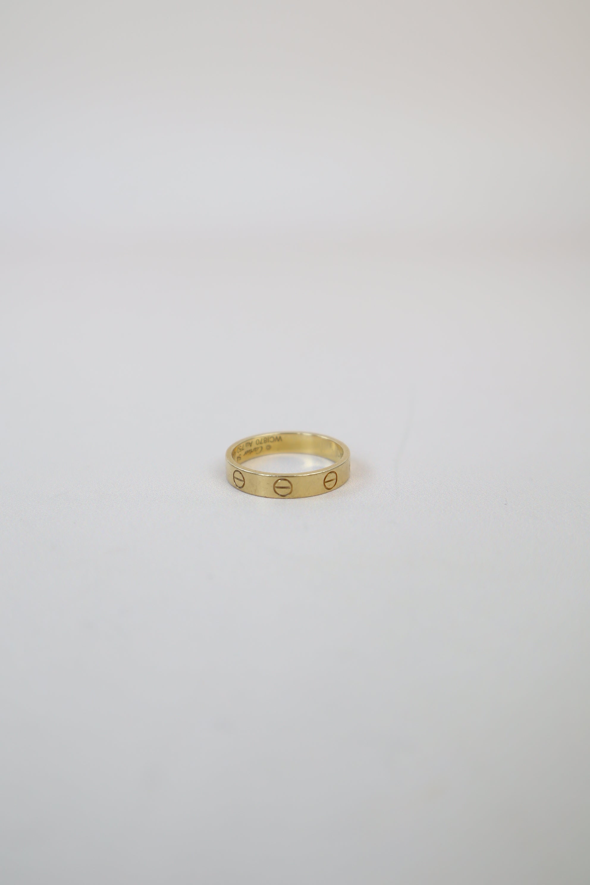 Cartier 18K Yellow Gold Small Model Love Wedding Ring 54