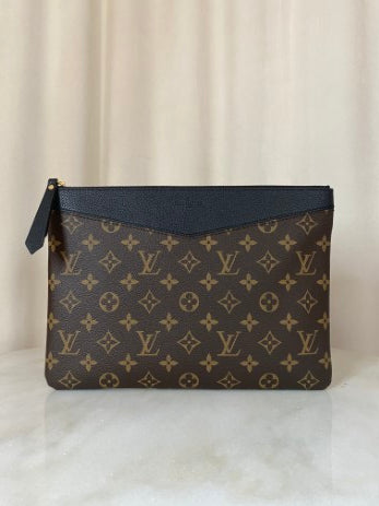 Louis Vuitton Monogram Black Daily Pouch-Pouch-Louis Vuitton-The Closet Egypt