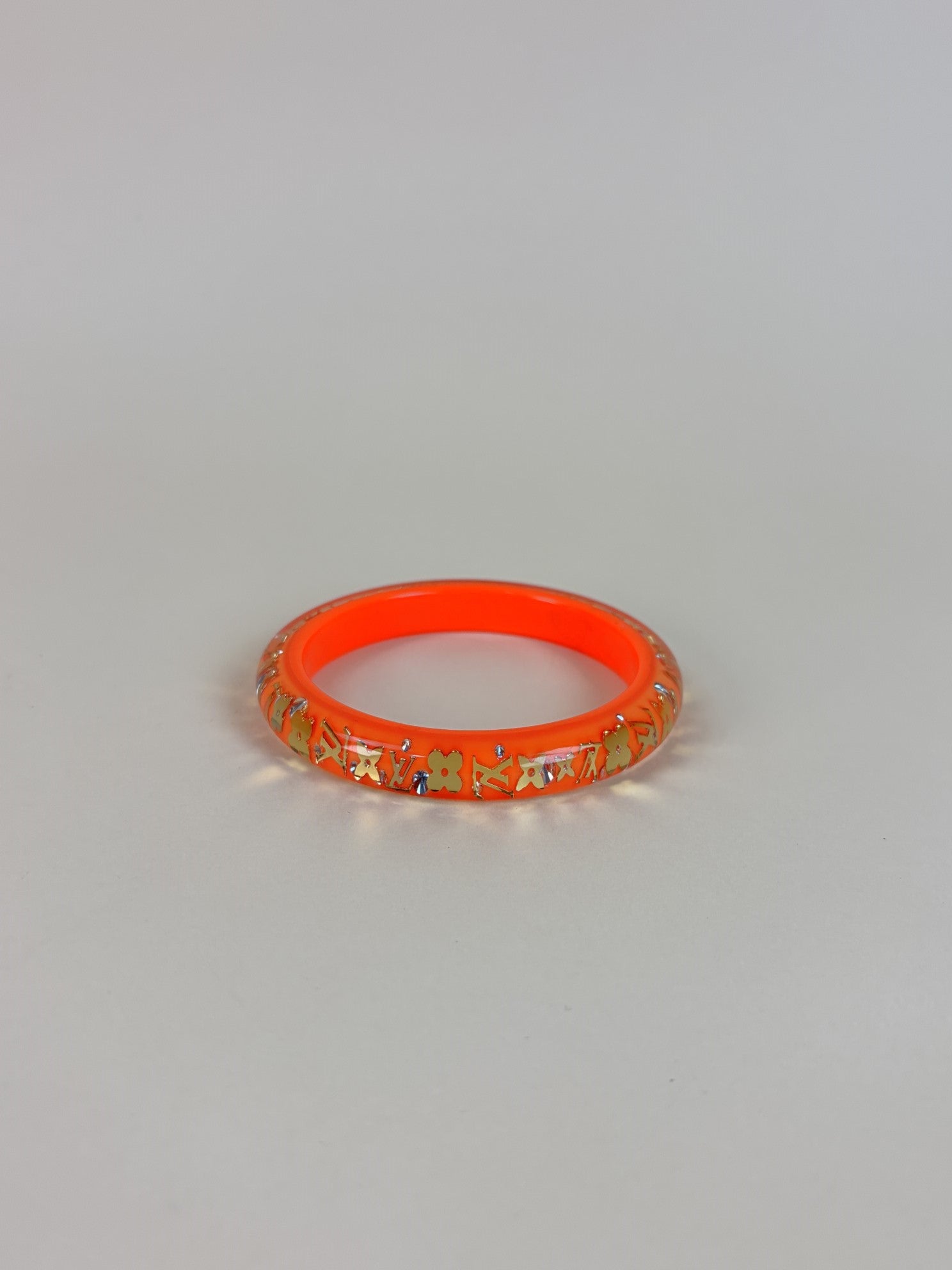 Louis Vuitton Orange Resin Inclusion Monogram PM Bracelet