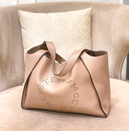 Stella Mccartney Beige Logo Tote Bag-handbag-Stella Mccartney-The Closet Egypt