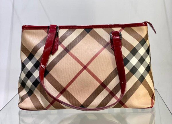 Burberry Bicolor House Check Bag-handbag-Burberry-The Closet Egypt