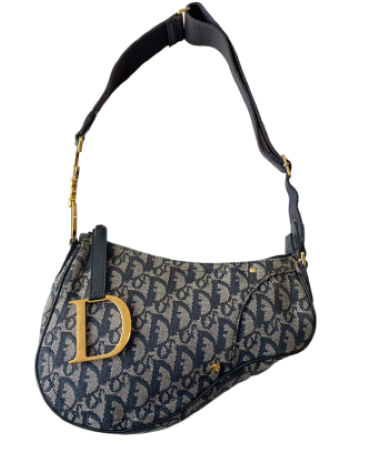 Christian Dior Bicolor Saddle Trotter Handbag-handbag-Christian Dior-The Closet Egypt