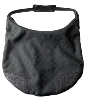 Gucci Black GG Nylon Hobo Bag-handbag-Gucci-The Closet Egypt