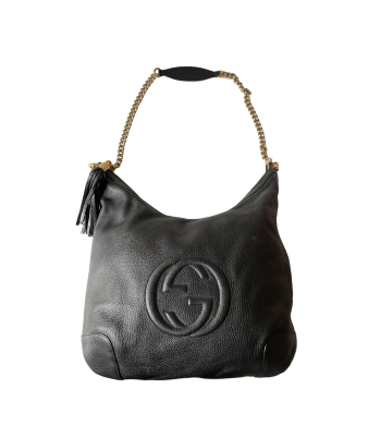 Gucci Black GG Soho Shoulder Bag-handbag-Gucci-The Closet Egypt