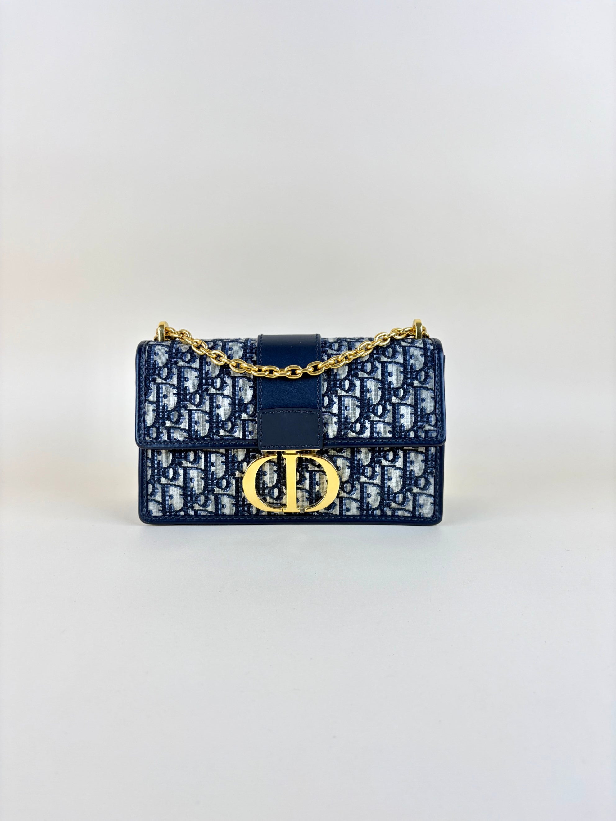 Christian Dior Blue Montaigne Chain Bag
