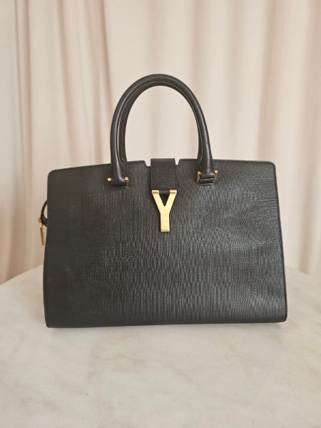 YSL Black Cabas Tote Bag-handbag-YSL-The Closet Egypt