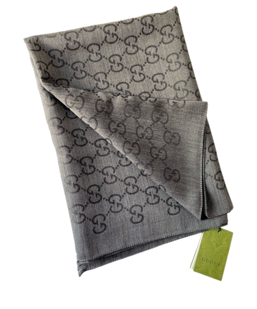 Gucci Dark Grey GG Scarf-Scarf-Gucci-The Closet Egypt