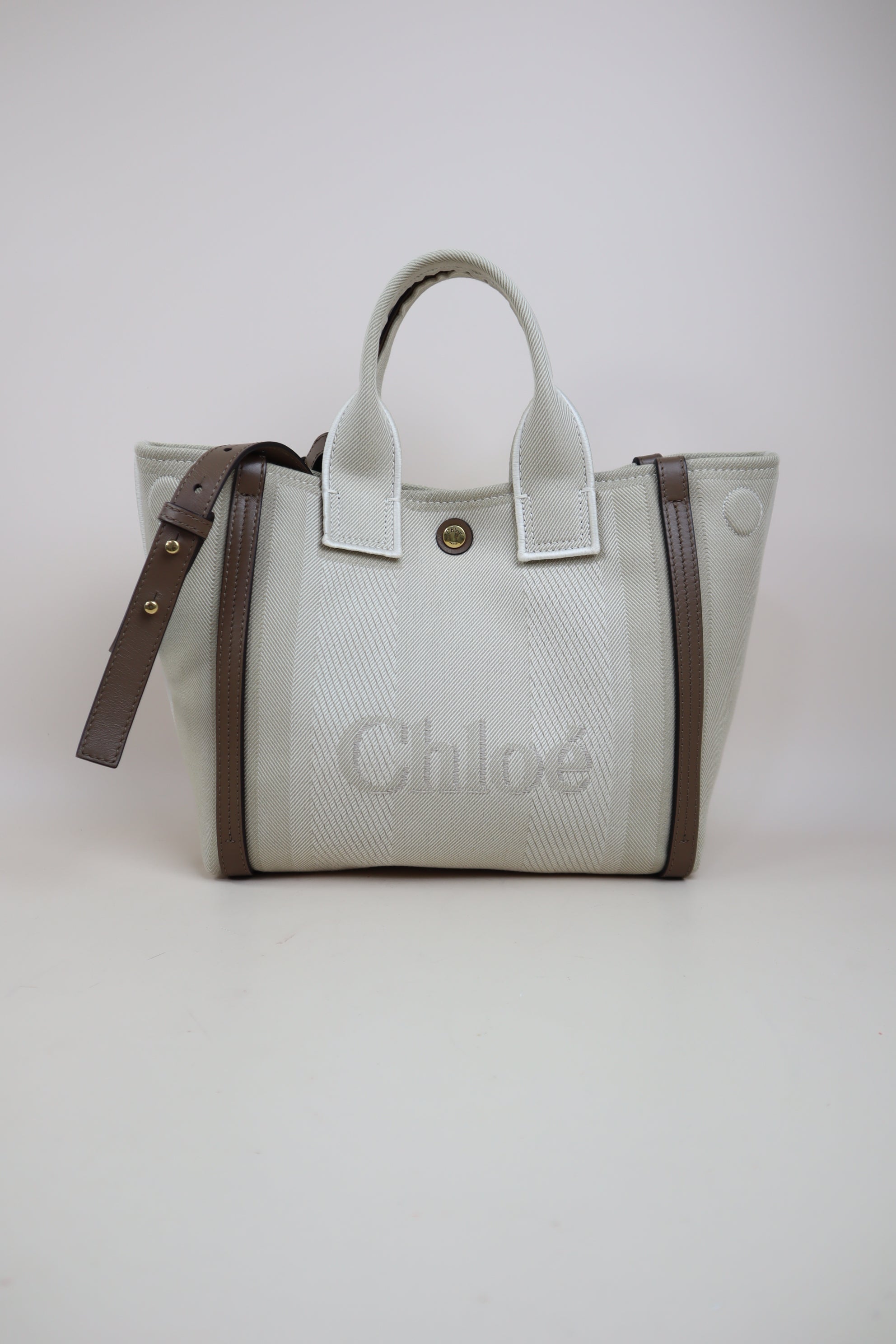 Chloe Bicolor Carry Tote Medium Bag