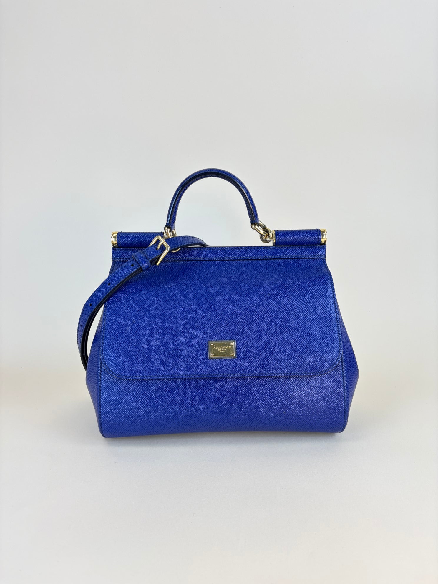 Dolce & Gabbana blue Sicily Dauphine large Bag