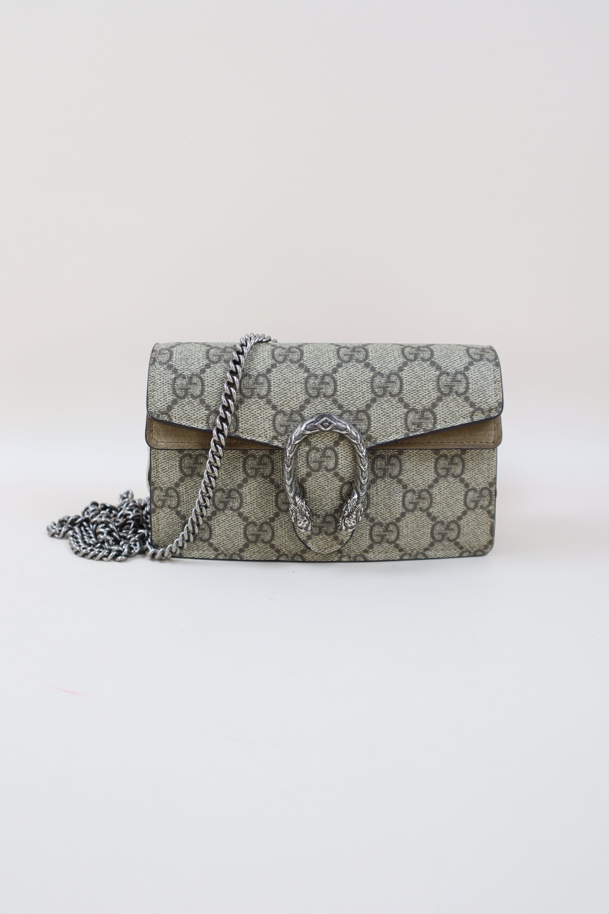 Gucci Beige GG Dionysus Super Mini WOC