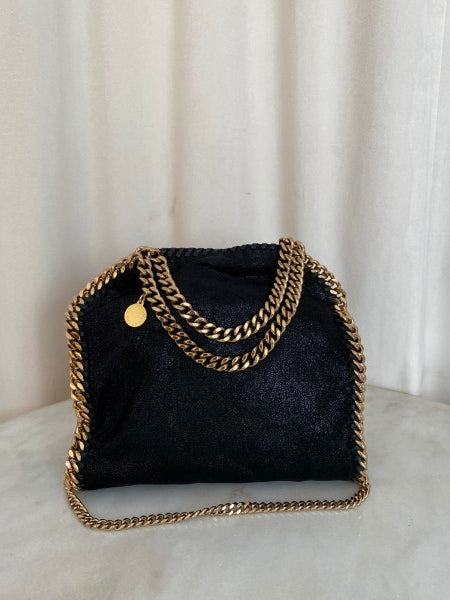 Stella Mccartney Black Mini Falabella Chain Small Bag-handbag-Stella Mccartney-The Closet Egypt
