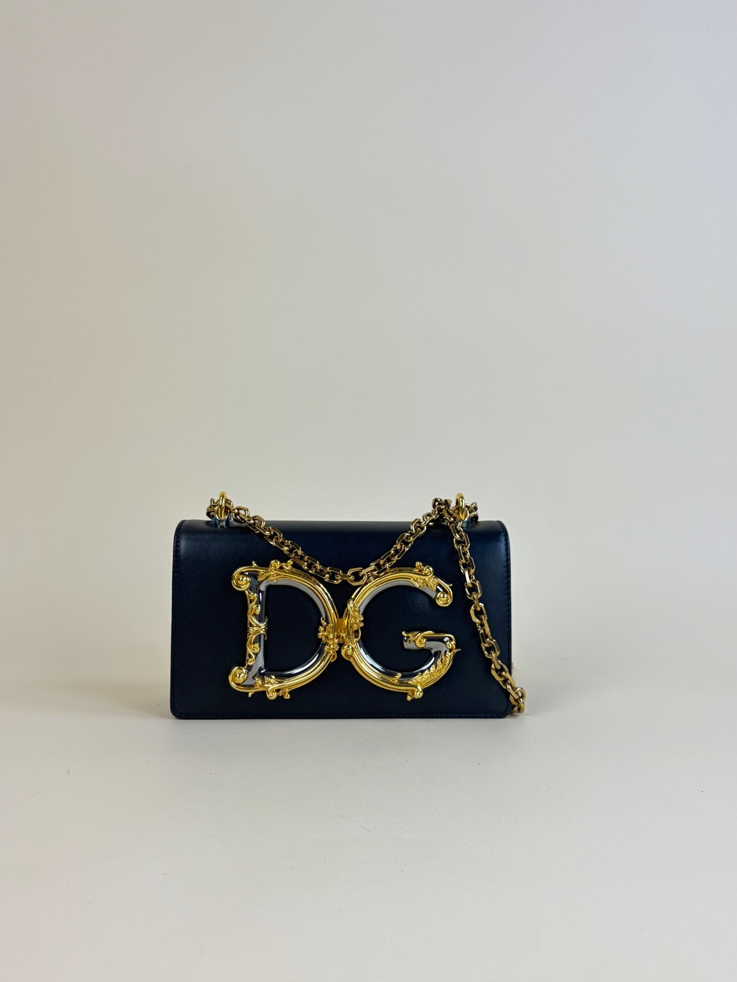 Dolce & Gabbana Black DG Girls Phone Bag