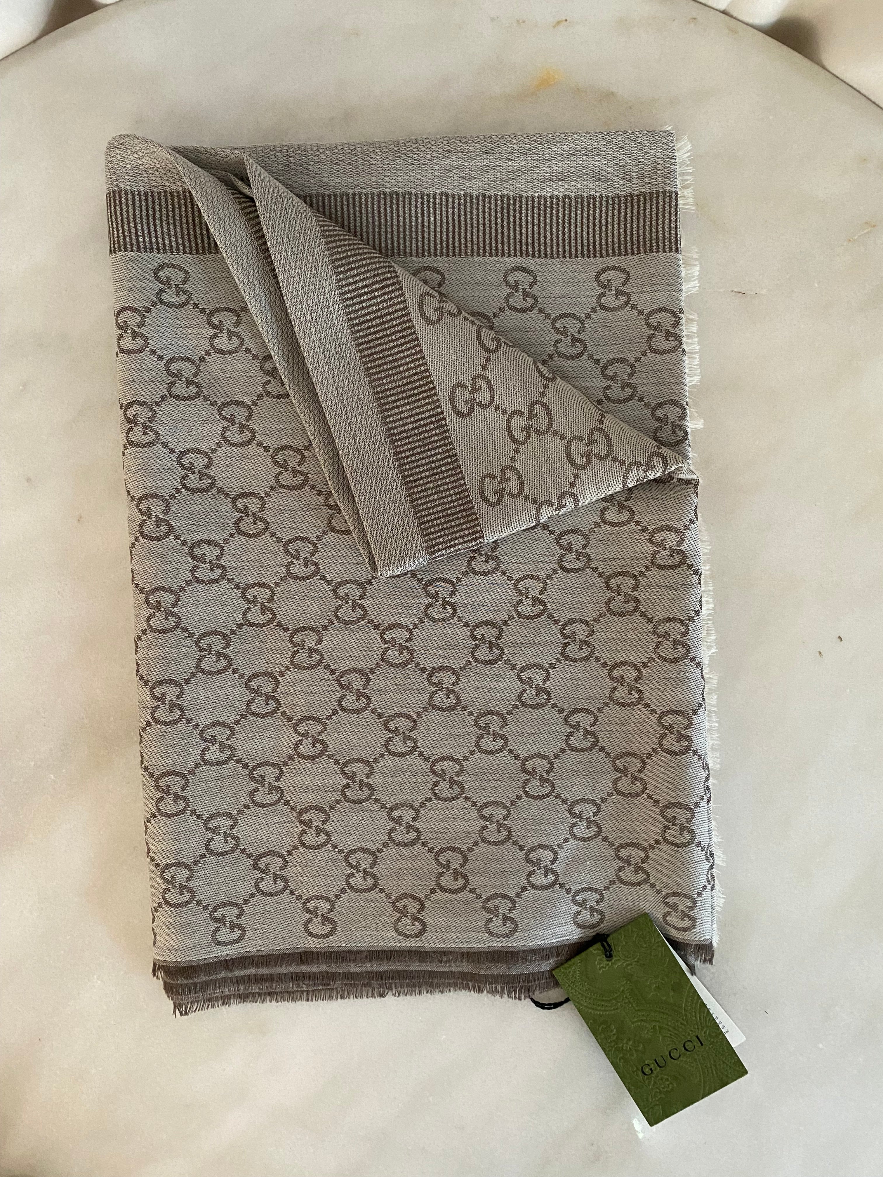 Gucci Bicolor GG Scarf-Scarf-Gucci-The Closet Egypt