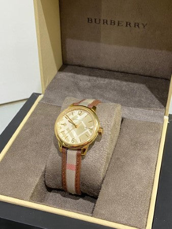 Burberry Gold Classic Round Watch-Watch-Burberry-The Closet Egypt