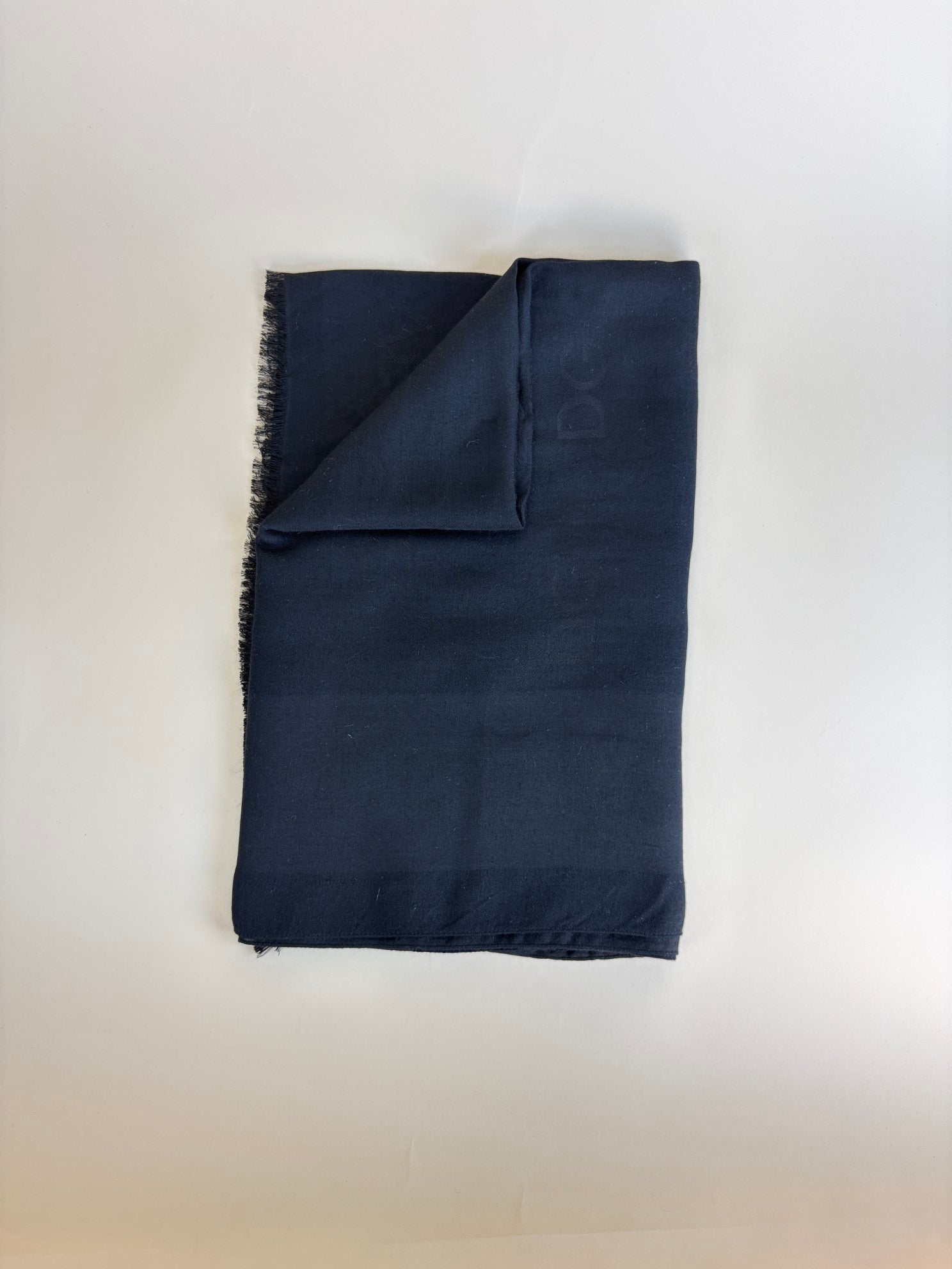 Dolce & Gabbana Black Wool Scarf
