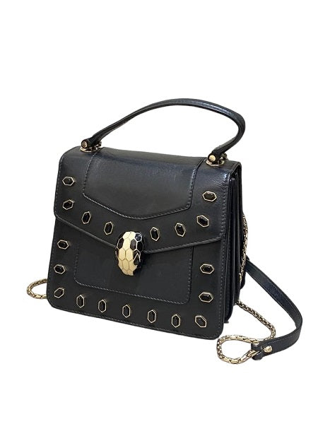 Bvlgari Black Serpenti Forever Crossbody Bag-handbag-Bvlgari-The Closet Egypt
