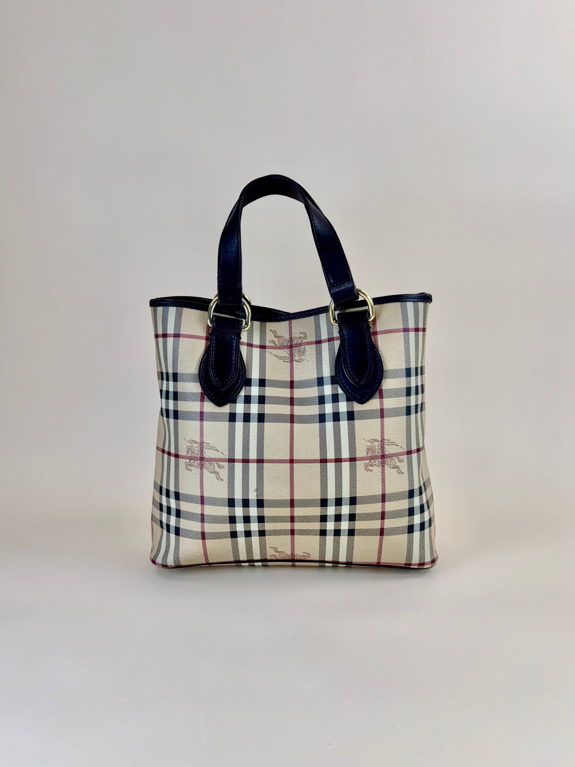 Burberry Haymarket Check Coated Canvas Onslow Tote Bag