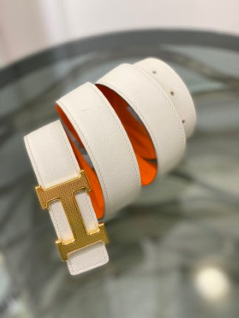 Hermes Bicolor H Buckle Reversible Belt-Belt-Hermes-The Closet Egypt