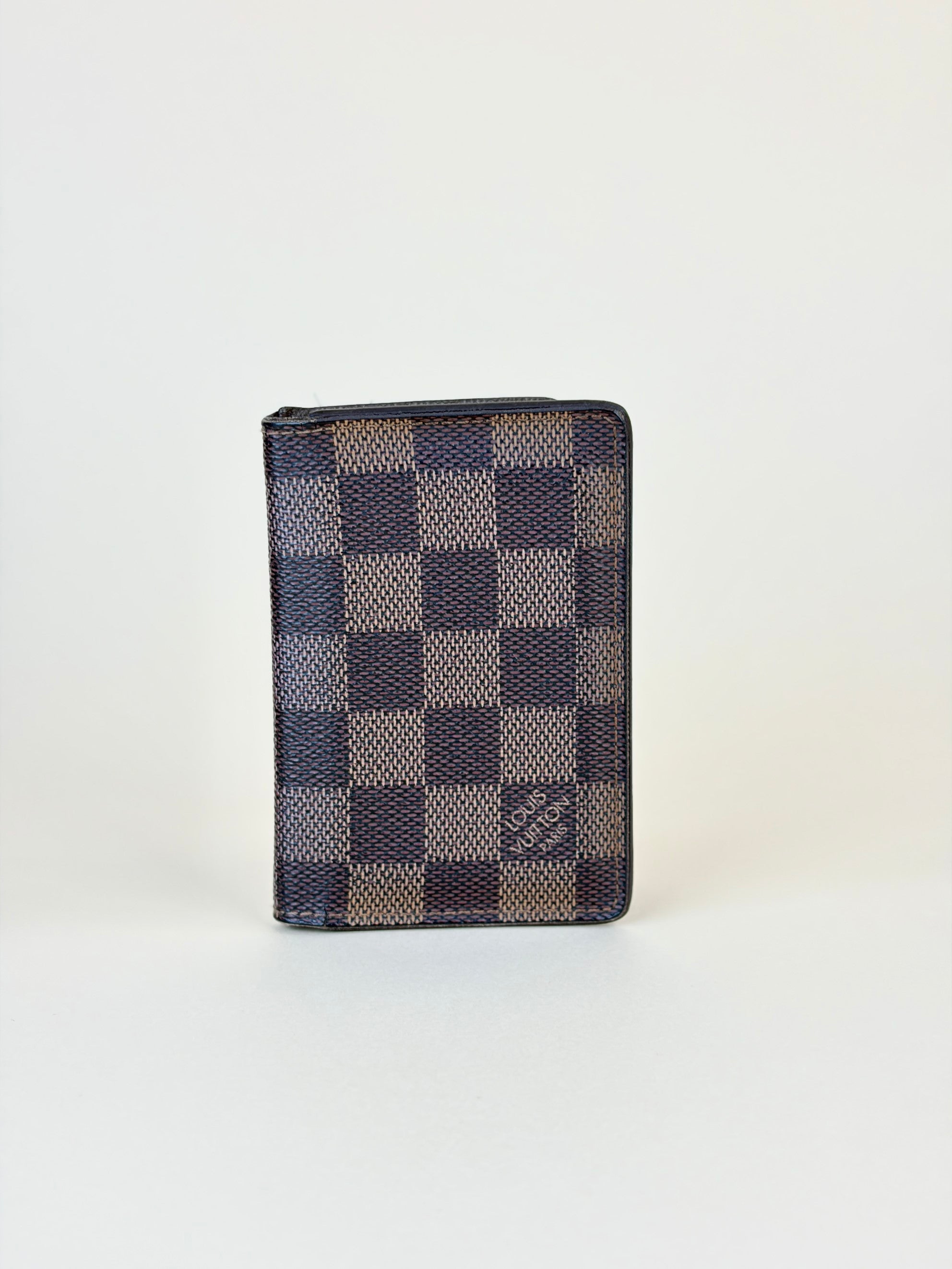 louis Vuitton Damier Ebene pocket organizer wallet