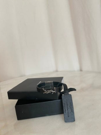 YSL Black Cassandre Bracelet-Bracelet-YSL-The Closet Egypt