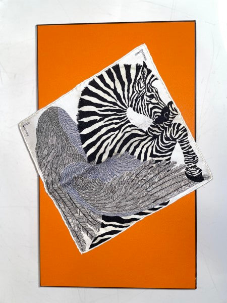 Hermes Tricolor Zebra Pegasus Square Scarf-Scarf-Hermes-The Closet Egypt