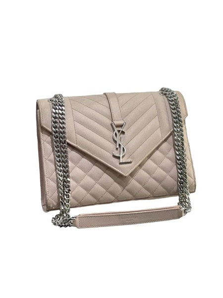 YSL Beige Monogram Envelope Medium Bag-handbag-YSL-The Closet Egypt