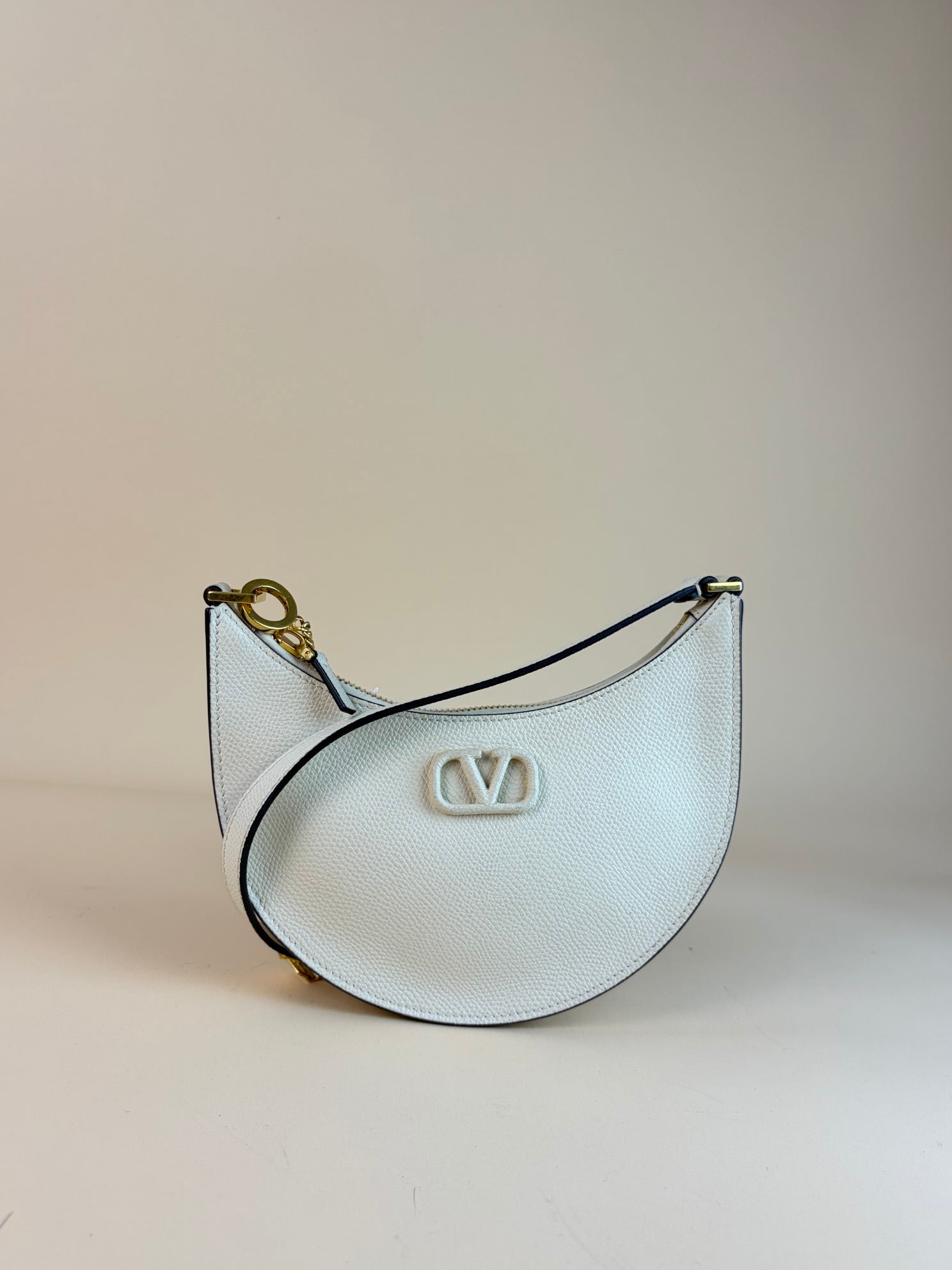 Valentino beige Volga signature hobo Mini Bag