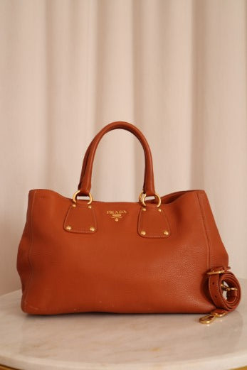 Prada Orange Vitello Daino Bag-handbag-Prada-The Closet Egypt