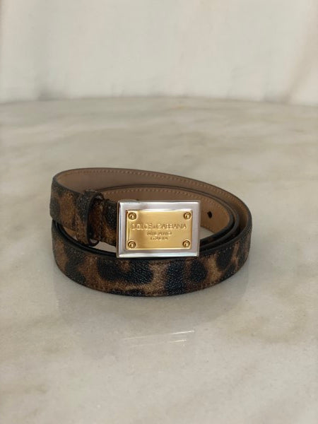Dolce & Gabbana Leopard Belt 32-Belt-Dolce & Gabbana-The Closet Egypt