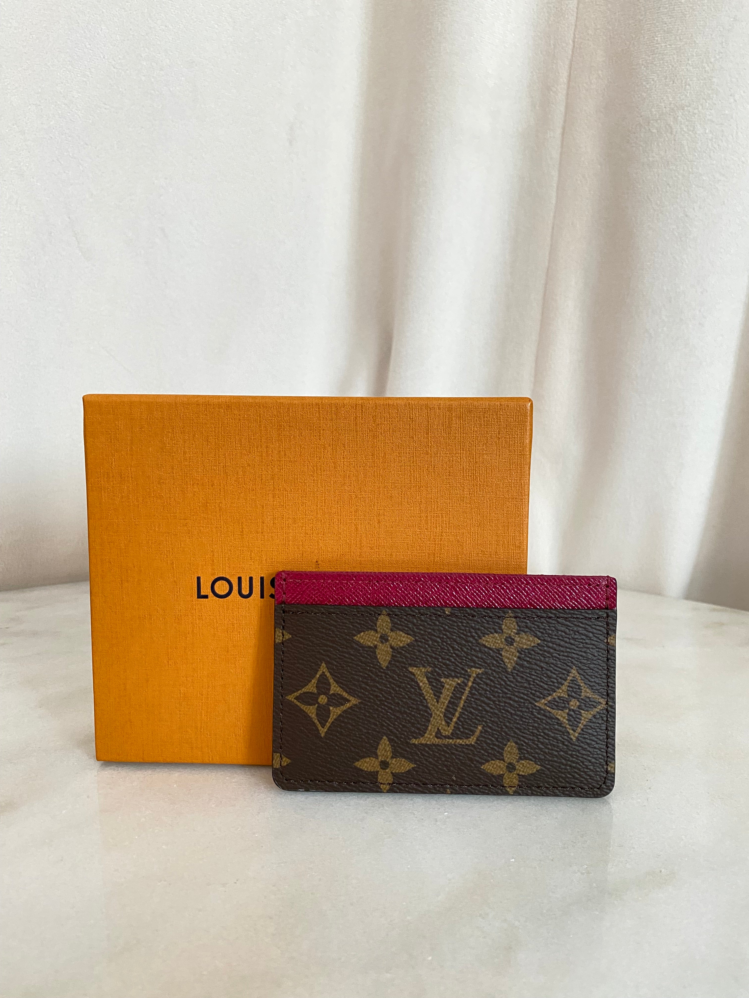 Louis Vuitton Monogram Red Card Holder-Card Holder-Louis Vuitton-The Closet Egypt