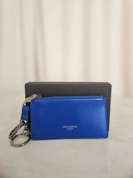 Dolce & Gabbana Blue Card Holder W/ Key Chain-Card Holder-Dolce & Gabbana-The Closet Egypt